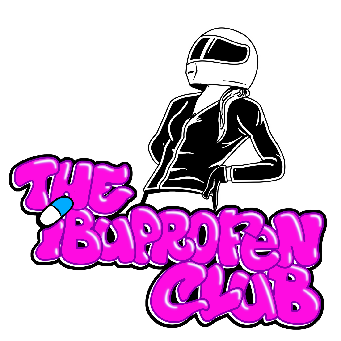 The Ibuprofen Club Logo Iron-on Transfer