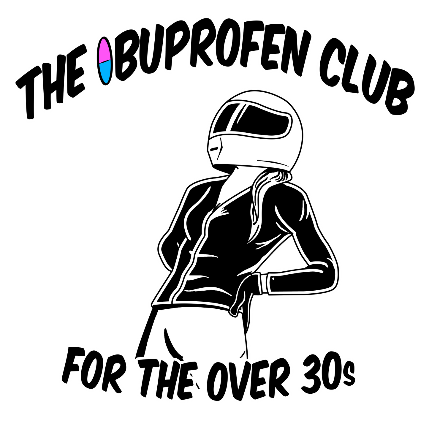 The Ibuprofen Club Logo Iron-on Transfer